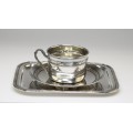 set solitaire pentru cafea. argint 950. atelier Ernest Prost. Paris cca 1930